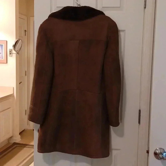 🌹Mens Suede Leather Coat Medium - Picture 6 of 14